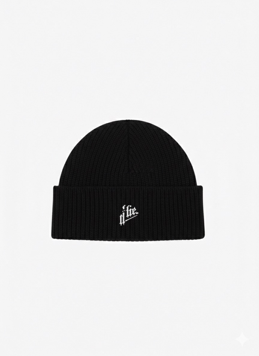 BONNET NOIR EN LAINE