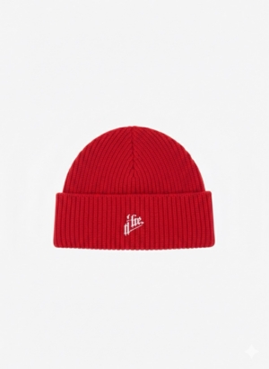 BONNET ROUGE EN LAINE