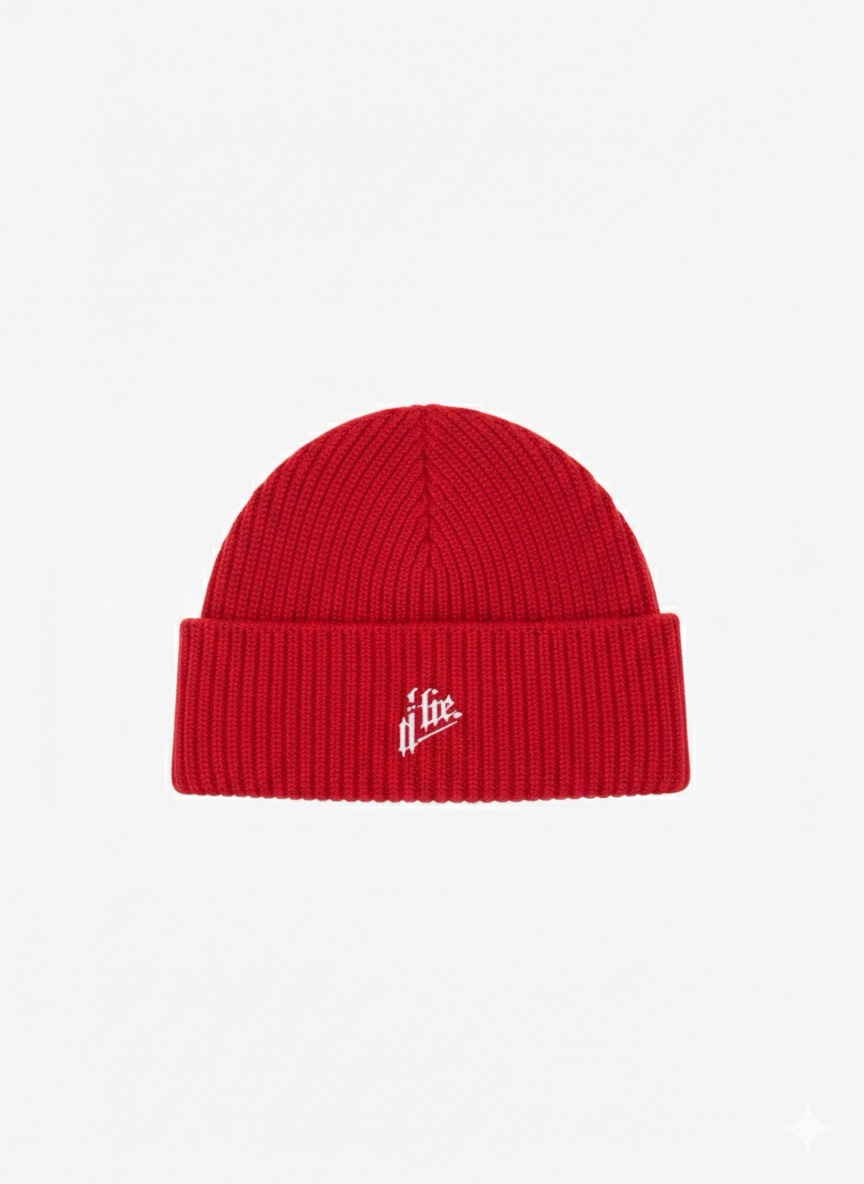 BONNET ROUGE EN LAINE